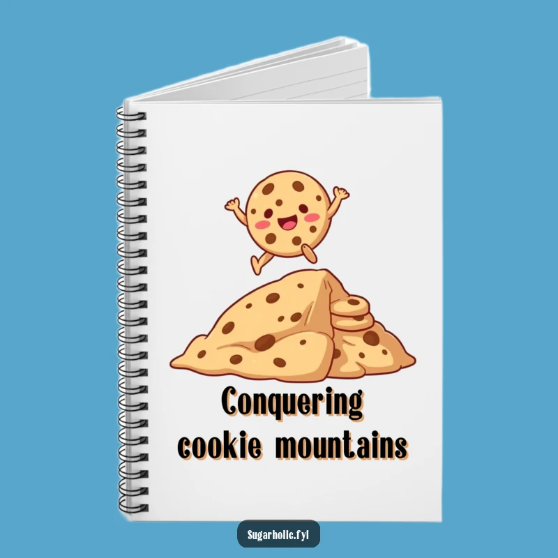 Funny Giggling Cookie Notebook - Cute Cartoon Cookie Journal Gift