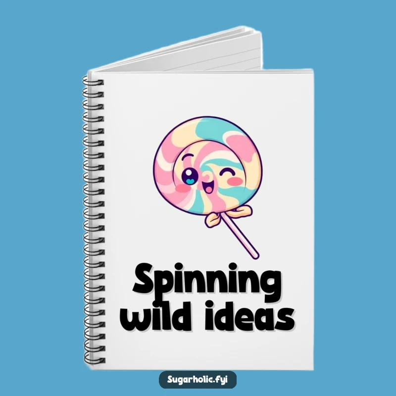 Funny Playful Lollipop Notebook: Spinning Notes, Hilarious Gift