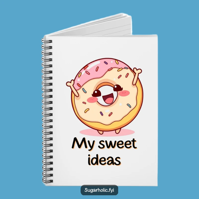 Funny Donut Bounce Notebook: Sprinkles Character Journal for Notes, Perfect Funny Gift