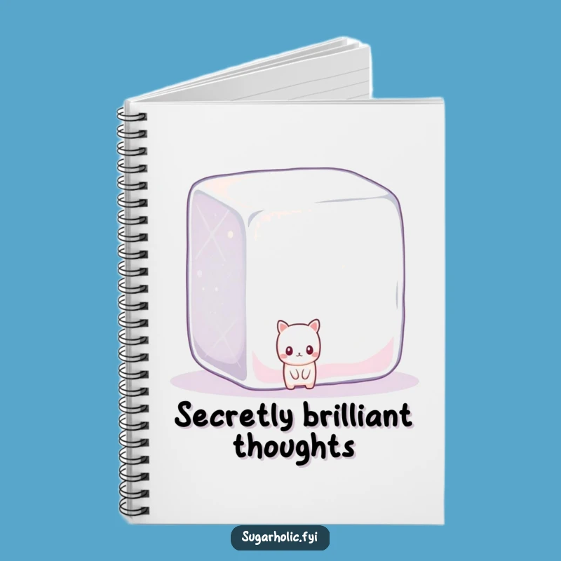 Funny Shy Candy Sugar Cube Notebook: Jot Down Sweet Secrets