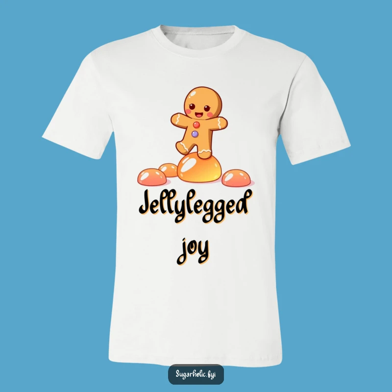 Funny Gingerbread Joy T-Shirt: Wobbly Candy Balance Design, Perfect Funny Gift!