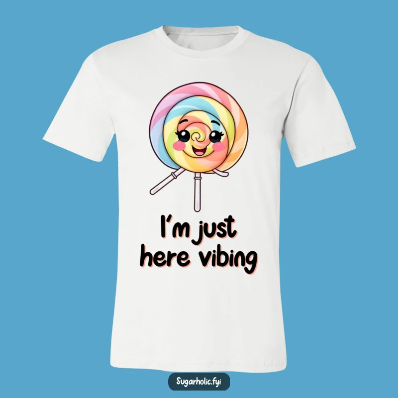 Funny Lollipop Delight T-Shirt: Wear Your Joy with this Smiling Character Tee