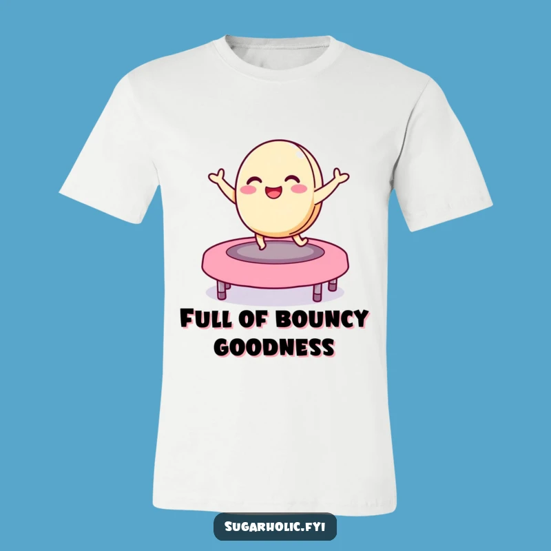 Funny Macaron Jelly Bean Trampoline T-Shirt - Playful Apparel for Happy Vibes
