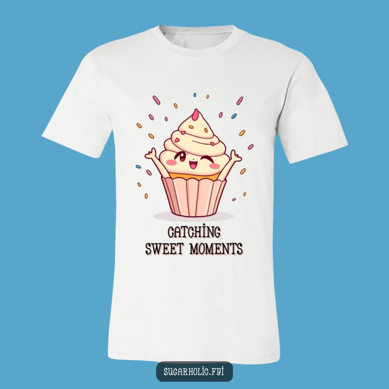 Funny Winking Cupcake Tee: Sprinkle Fun, Perfect Funny Gift!