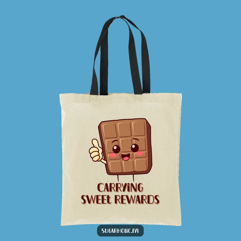 Funny Chocolate Bar Tote: Thumbs Up Style, Sweet & Hilarious Gift
