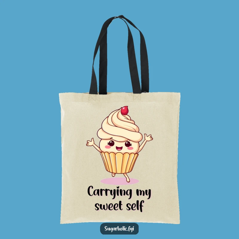 Funny Cupcake Frosting Swirls Tote Bag - Stylish & Hilarious Accessory for Sweeties