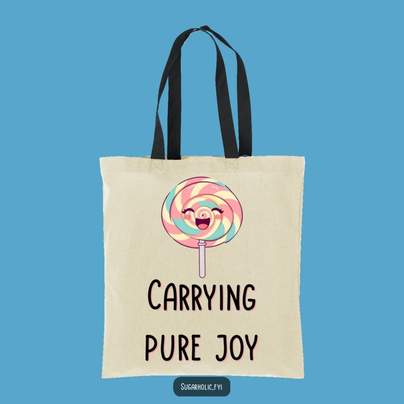 Funny Lollipop Spin Tote Bag: Carry Your Sweetness Everywhere You Go